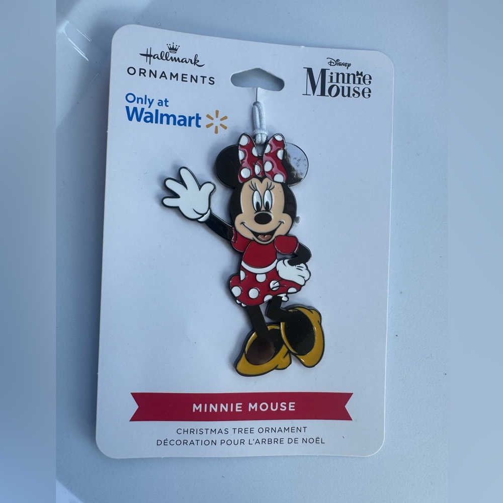 Hallmark Minnie Mouse Ornament with Red Dress